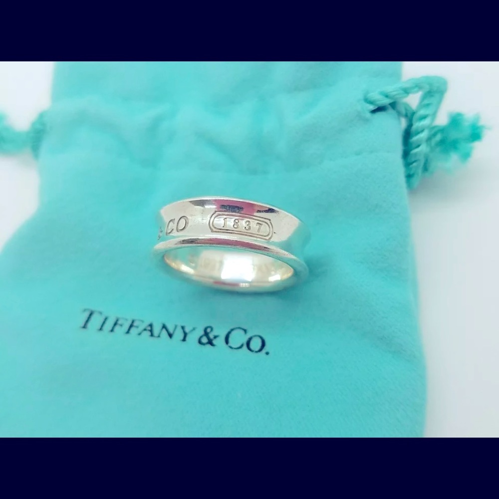 Tiffany&co UNISEX 1837/1997 EUC UNISEX*Concave band
